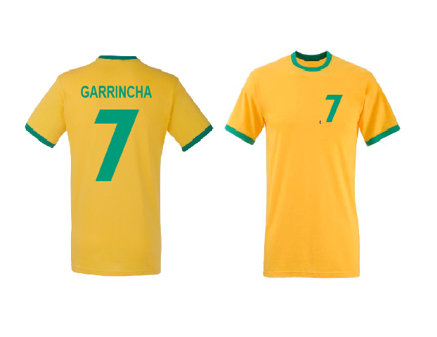Gå ned ecstasy Høflig Garrincha 7 Brazil football player T shirt