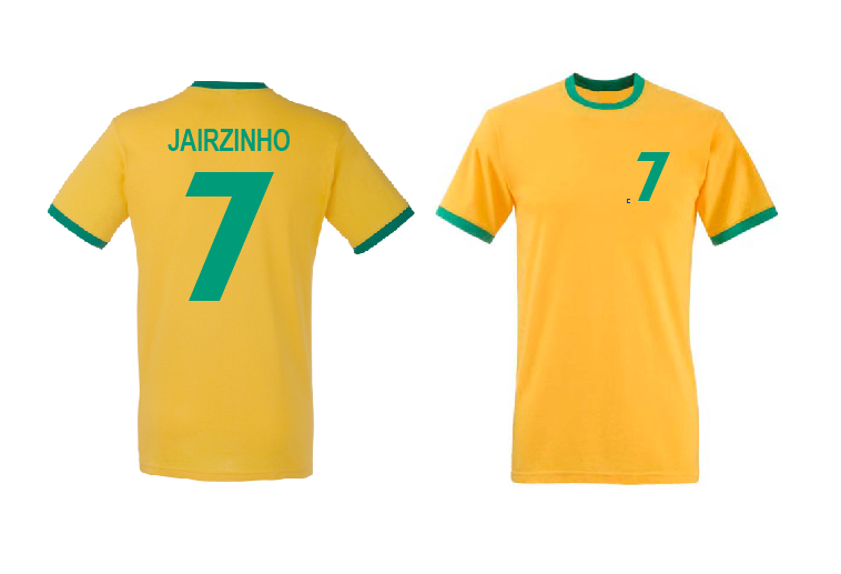 Jairzinho 7 Brazil football player T shirt