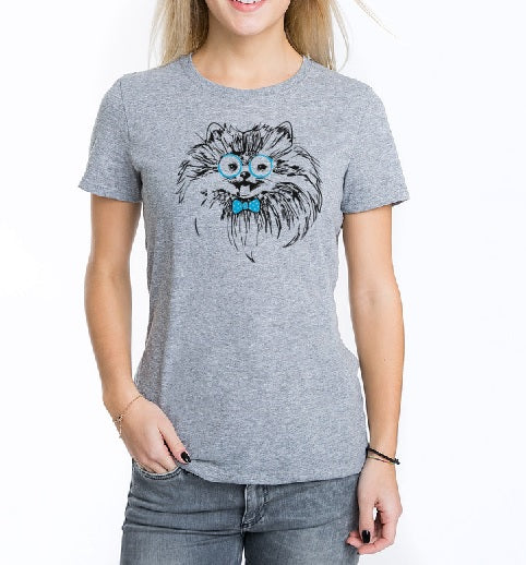 Pomeranian dog T shirt-men woman T shirts-DiamondsKT