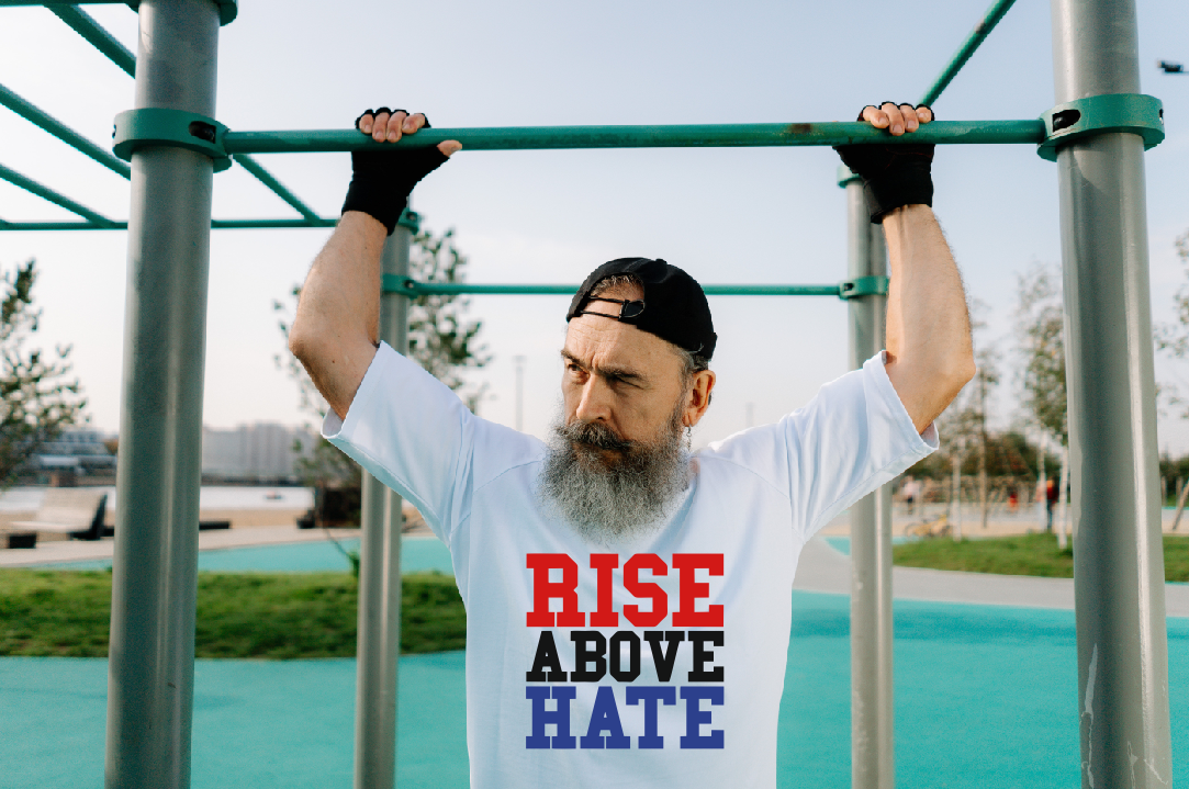 Rise Above Hate T shirt Hoodie