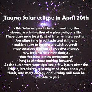 ♉️Taurus Solar eclipse in April 20th