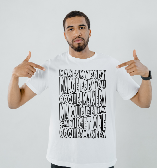 Makeba Jain lyrics T shirt