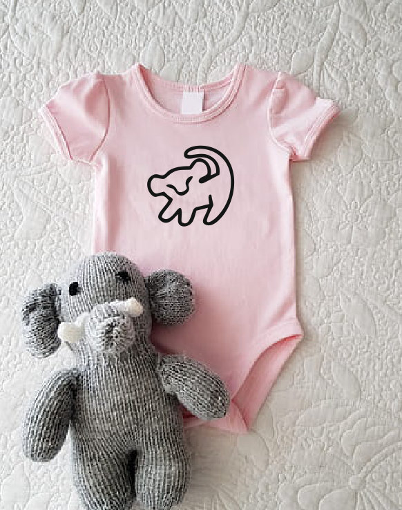 Leo Lion zodiac sign baby cotton bodysuit