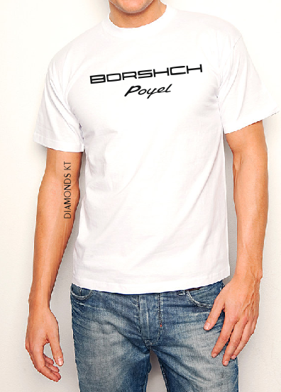 BORSCHCH Poyel борщ поел футболка-men woman T shirts-DiamondsKT
