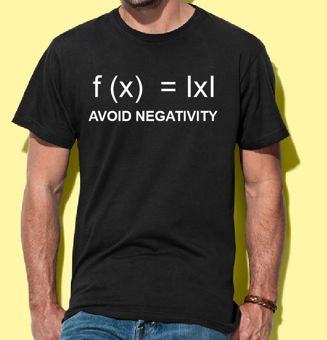 Avoid negativity math T shirt-men woman T shirts-DiamondsKT