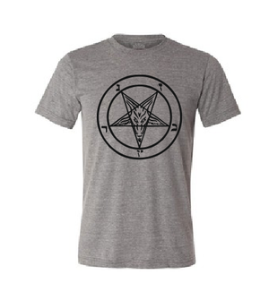 Baphomet pentagram T shirt-men woman T shirts-DiamondsKT