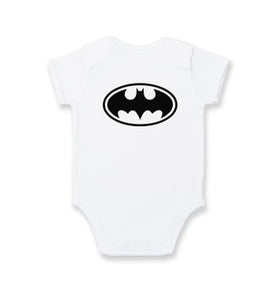 Batman baby white black baby bodysuit / onesie-baby bodysuit onesie-DiamondsKT