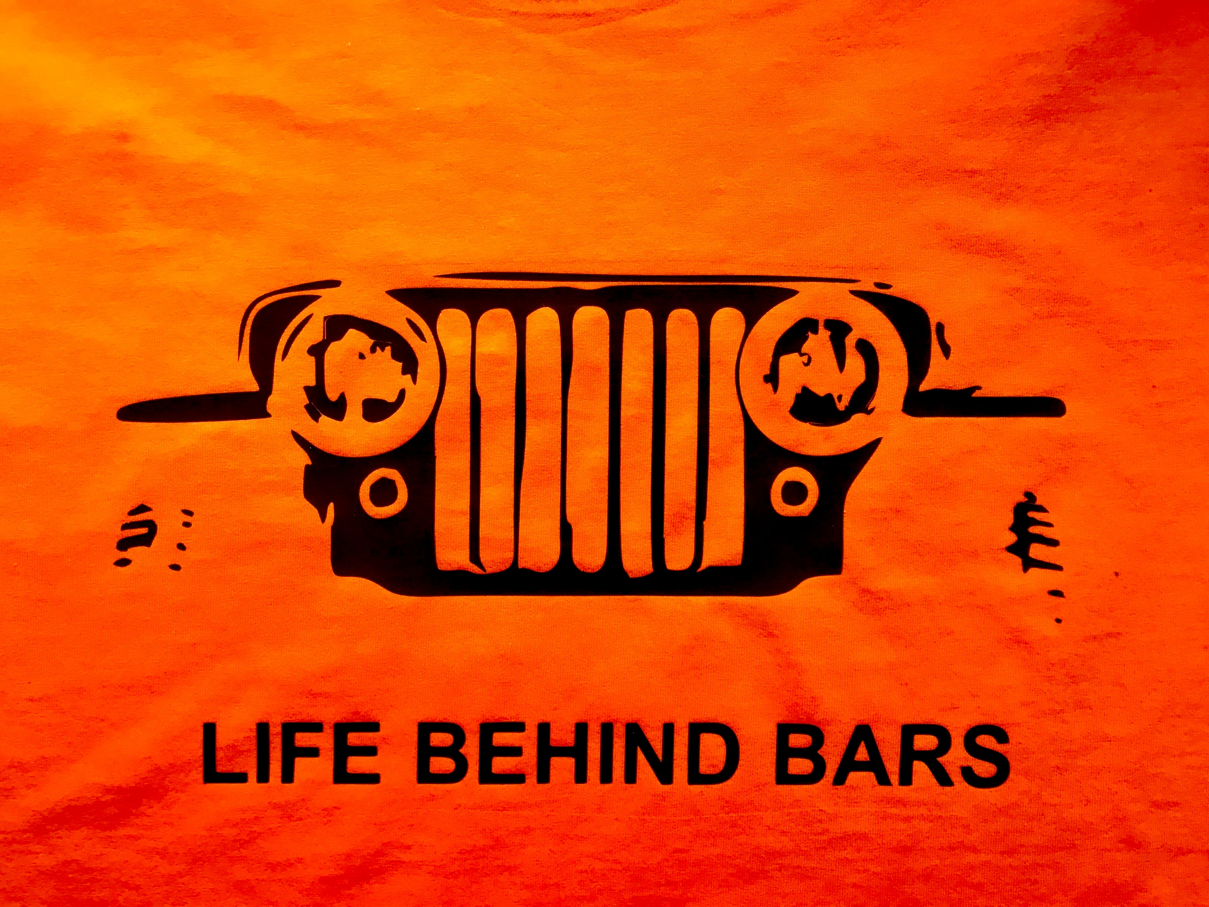 Life behind Bars Jeep T shirt-men woman T shirts-DiamondsKT