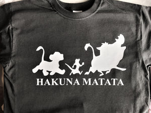 Hakuna Matata Lion King inspired T shirt-men woman T shirts-DiamondsKT