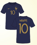 Kylian Mbappe 10 France football club Fifa world cup 2022 T shirt