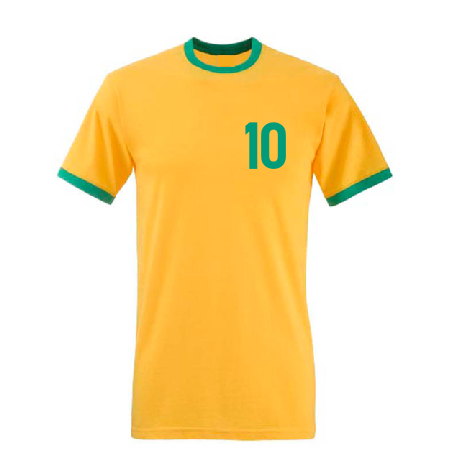 Pele 10 Brazil football player T shirt-men woman hoodie-DiamondsKT