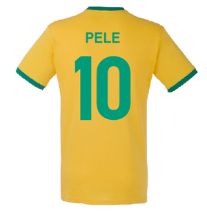 Pele 10 Brazil football player T shirt-men woman hoodie-DiamondsKT