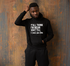 Y'all think i'm mean, wait till I don't like you T shirt and hoodie
