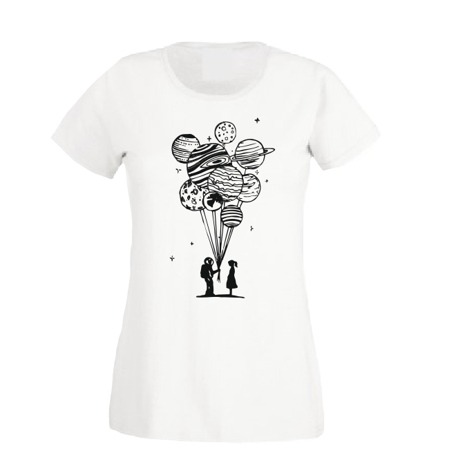 Astronaut holding planets T shirt / Hoodie-men woman T shirts-DiamondsKT
