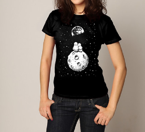 Astronaut couple on the moon T shirt-men woman T shirts-DiamondsKT