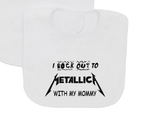 I rock out to Metallica with my MOMMY baby bib-Baby Bibs-DiamondsKT
