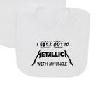 I rock out to Metallica with my UNCLE baby bib-Baby Bibs-DiamondsKT