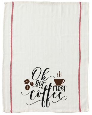 Ok but first Coffee kitchen tea towel-kitchen towels-DiamondsKT