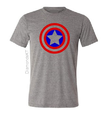 Captain America T shirt-men woman T shirts-DiamondsKT