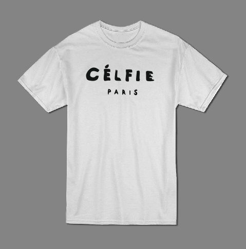 Celfie Paris t shirt-men woman T shirts-DiamondsKT