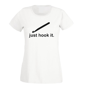 Just hook it woman crochet T shirt-woman t shirts-DiamondsKT