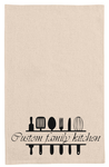 Custom / Your Surname personalized kitchen tea towel-kitchen towels-DiamondsKT