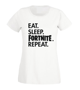 Eat Sleep Fortnite Repeat T shirt-men woman T shirts-DiamondsKT