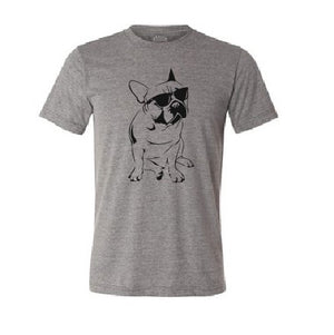 French Bulldog with sunglasses T shirt-men woman T shirts-DiamondsKT