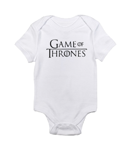 The Game of Thrones GOT white black baby bodysuit / onesie-baby bodysuit onesie-DiamondsKT