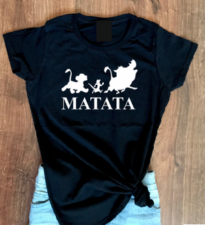 Simba, Pumba and Timon T shirt, Hakuna Matata matching couple family T shirt-men woman T shirts-DiamondsKT