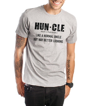 HUNCLE Funny Cool Uncle men Father's Day Uncle t shirt gift-men T shirts-DiamondsKT