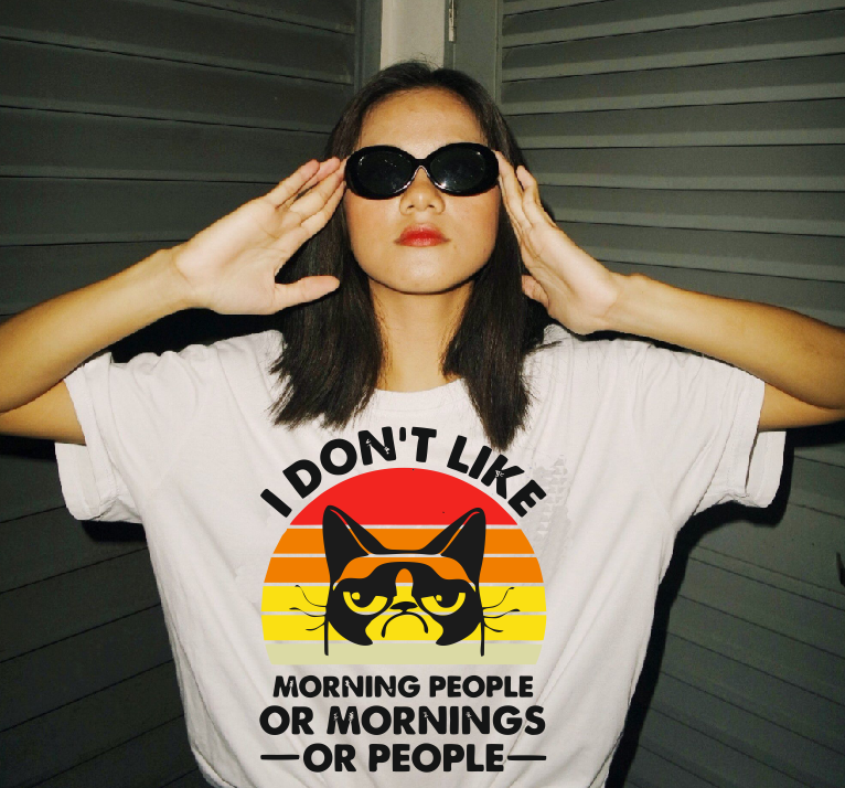 I don't like morning people or mornings or people T shirt and hoodie