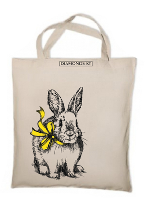 Bunny reusable shopping bag-shopping bags-DiamondsKT