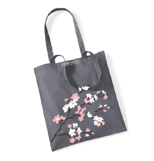 Cherry blossoms reusable shopping bag-shopping bags-DiamondsKT