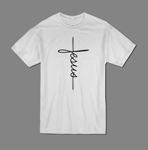 Jesus handwritten T shirt-men woman T shirts-DiamondsKT