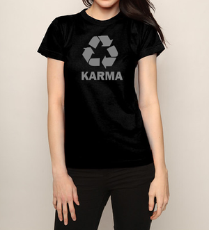 Karma T shirt-men woman T shirts-DiamondsKT