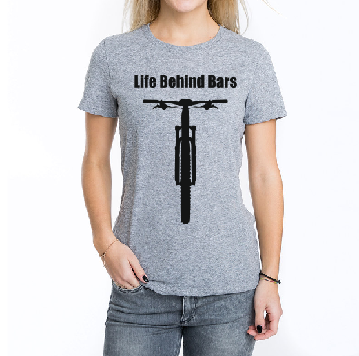 Life behind bars bicycle T shirt-men woman T shirts-DiamondsKT