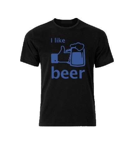 I Like Beer Facebook inspired T shirt-men woman T shirts-DiamondsKT