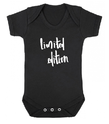 limited edition baby white black baby bodysuit / onesie-baby bodysuit onesie-DiamondsKT