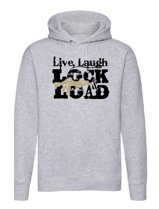 Live Laugh Lock and Loud guns T shirt / Hoodie-men woman T shirts-DiamondsKT