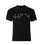 Motorcycle heartbeat T shirt-men woman T shirts-DiamondsKT
