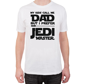 My kids call me Dad but I prefer Jedi Master funny men Father's Day t shirt-men T shirts-DiamondsKT