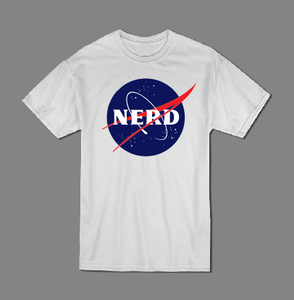 Funny Nerd Nasa logo parody T shirt-men woman T shirts-DiamondsKT