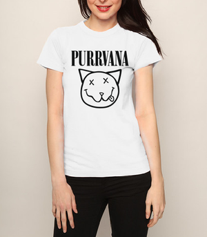 Purrvana T shirt-men woman T shirts-DiamondsKT