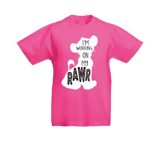 I'm working on my Rawr kids Boy Girl The Lion King inspired T shirt-Kids T shirts-DiamondsKT