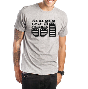 Real Men use 3 pedals T shirt-men T shirts-DiamondsKT