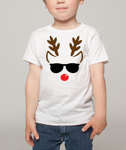 Reindeer Kids Boy Girl Baby cotton t shirt-Kids T shirts-DiamondsKT
