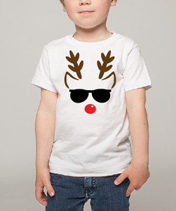 Reindeer Kids Boy Girl Baby cotton t shirt-Kids T shirts-DiamondsKT
