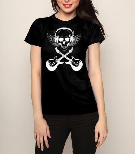 Rock music Skull T shirt-men woman T shirts-DiamondsKT