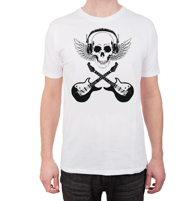 Rock music Skull T shirt-men woman T shirts-DiamondsKT
